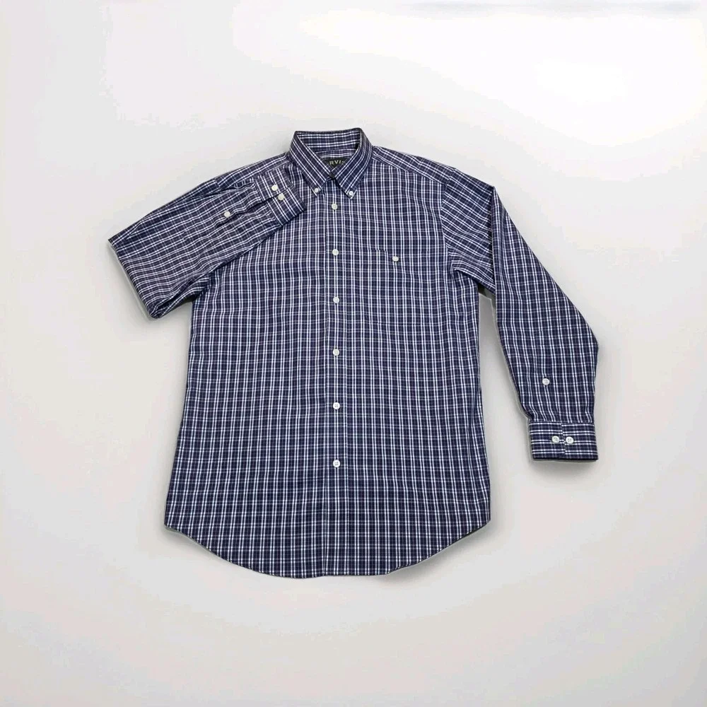 Orvis Men's Medium Shirt Long Sleeve Multicolor Plaid Very Nice!